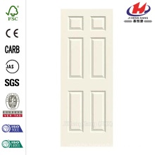 18 in. x 80 in. Smooth 6-Panel Solid Core Painted Molded Interior Door Slab